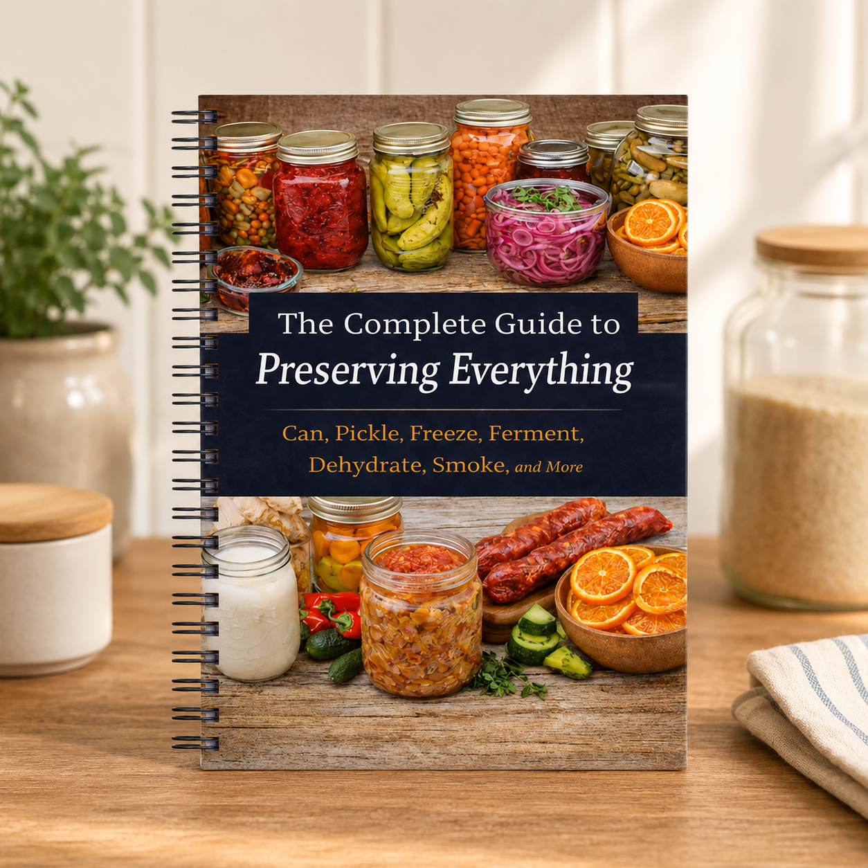 Food Storage Guide - Complete Food Preservation Book, Home Canning,