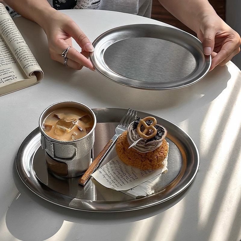 Food Storage In Restaurant - Stainless Steel Storage Tray,Thickened Oval Fruit