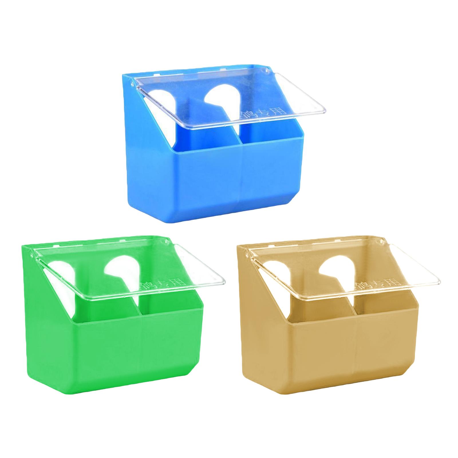 Portion Control Container - Hanging Box Pigeon Feeder Waterer Lightweight