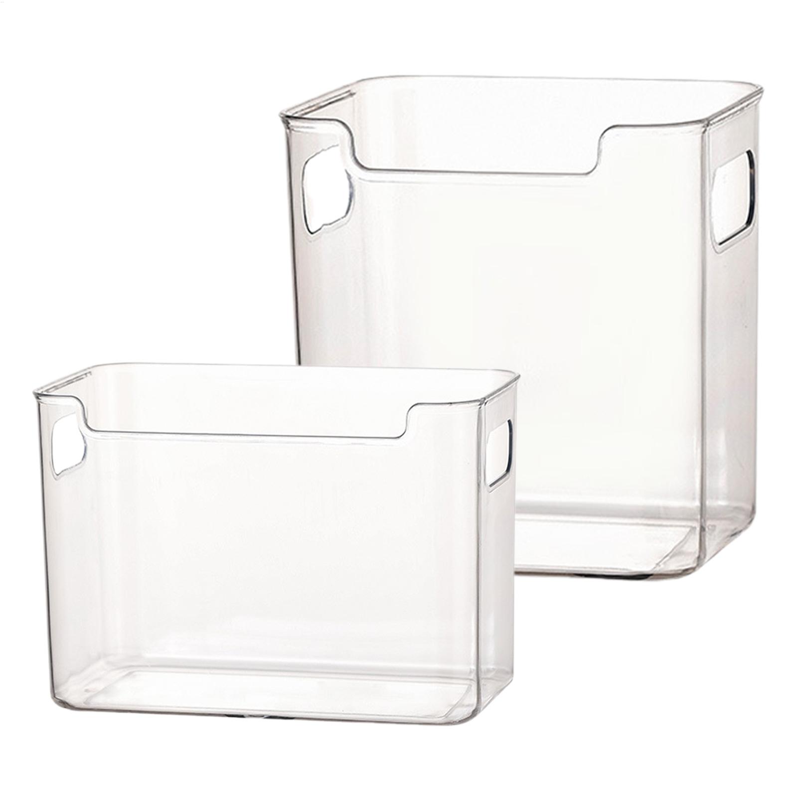 Food Storage Handling - Refrigerator Bins with Handles Clear Door