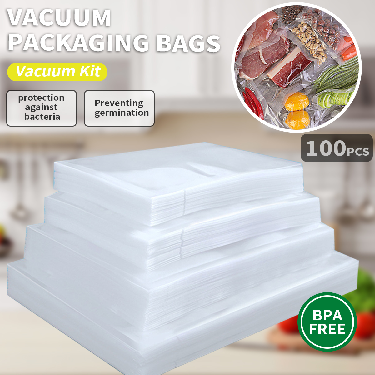 Food Storage Vacuum Sealer Machine - Vacuum Sealing Machine Accessories，Food preservation bag,