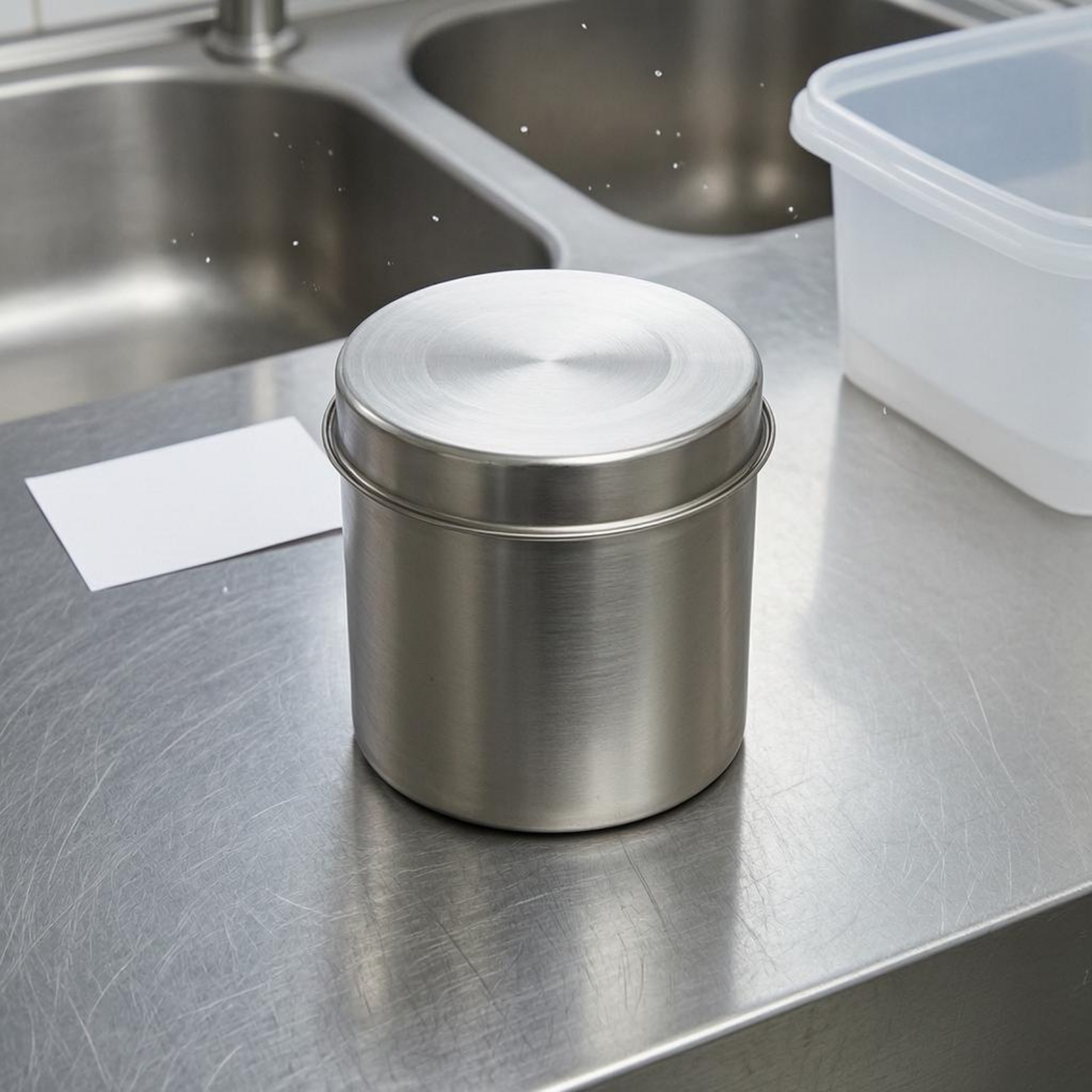 Food Storage Metal Box - Stainless Steel Sample Box Reusable Food