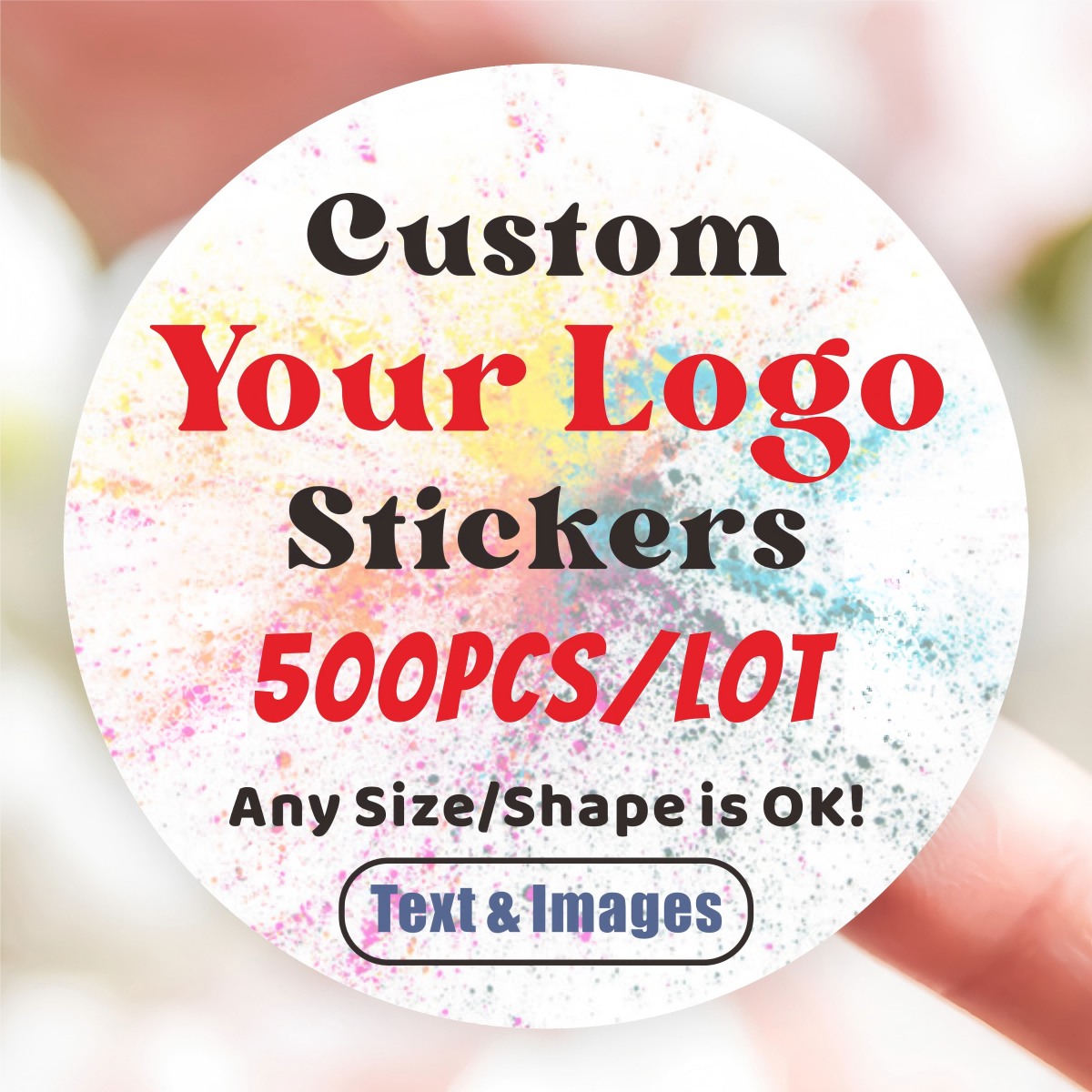 Food Storage Labels - 500PCS Custom Stickers Customized Logo Labels