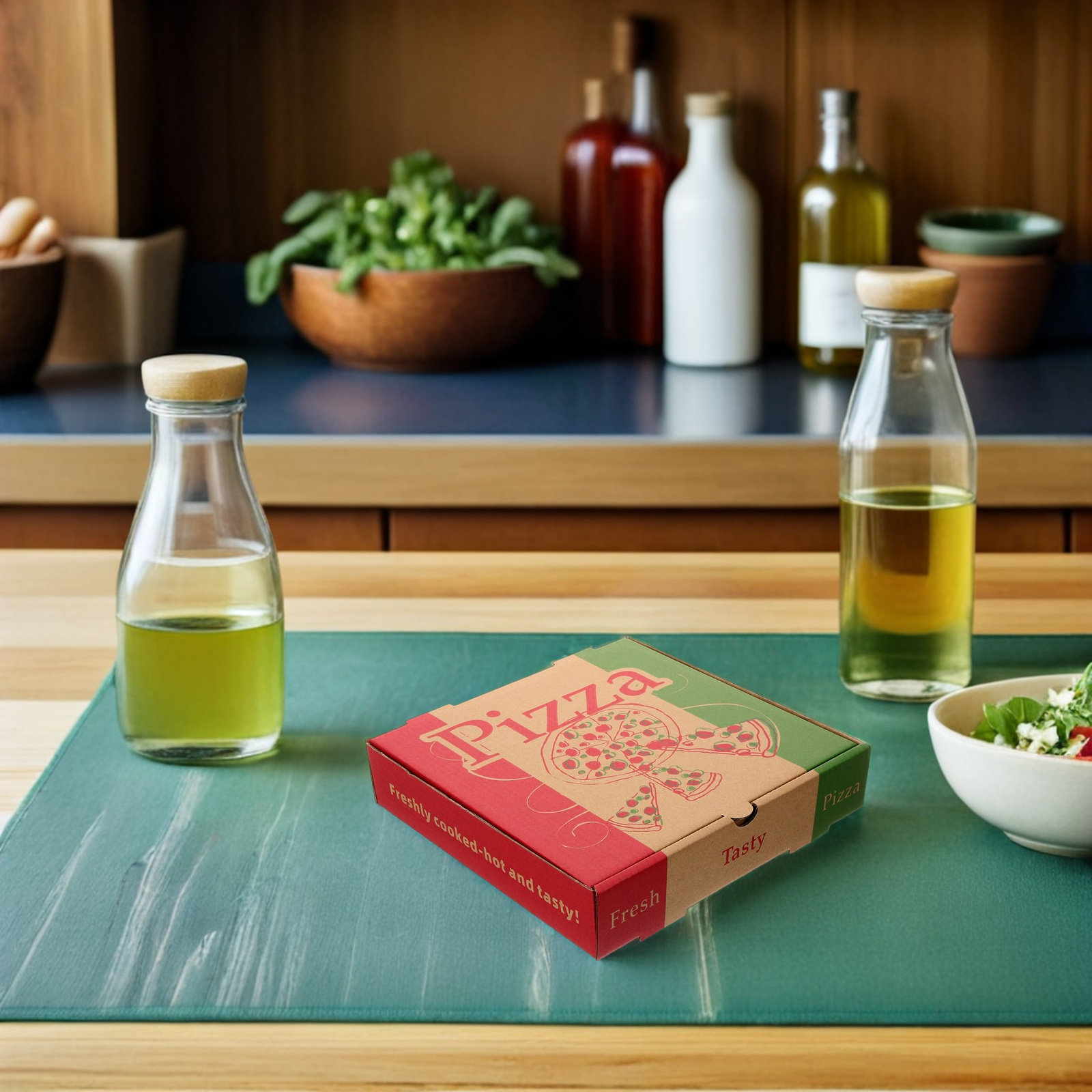 Food Storage In Restaurant - 5Pcs 8 Inch Foldable Pizza Storage