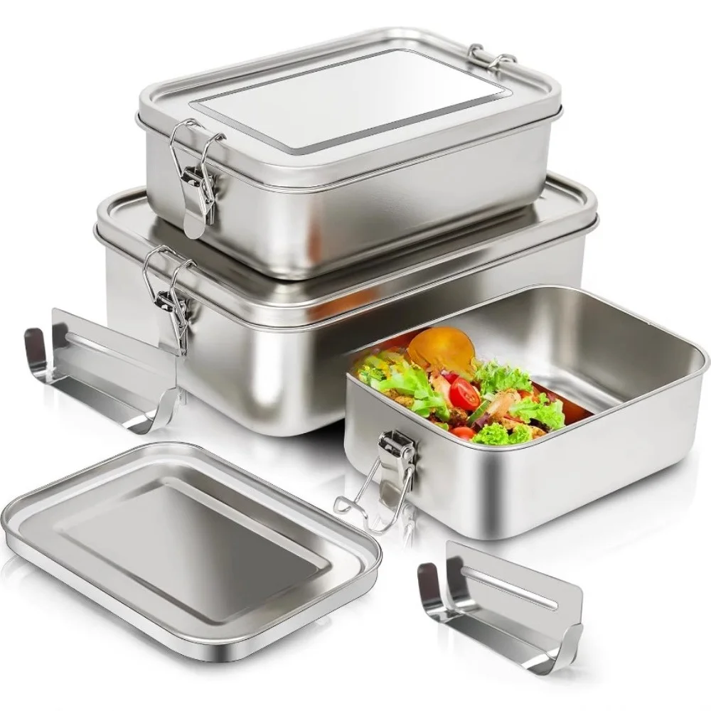 Food Storage Metal Box - Stainless Steel Bento Box Metal Lunch