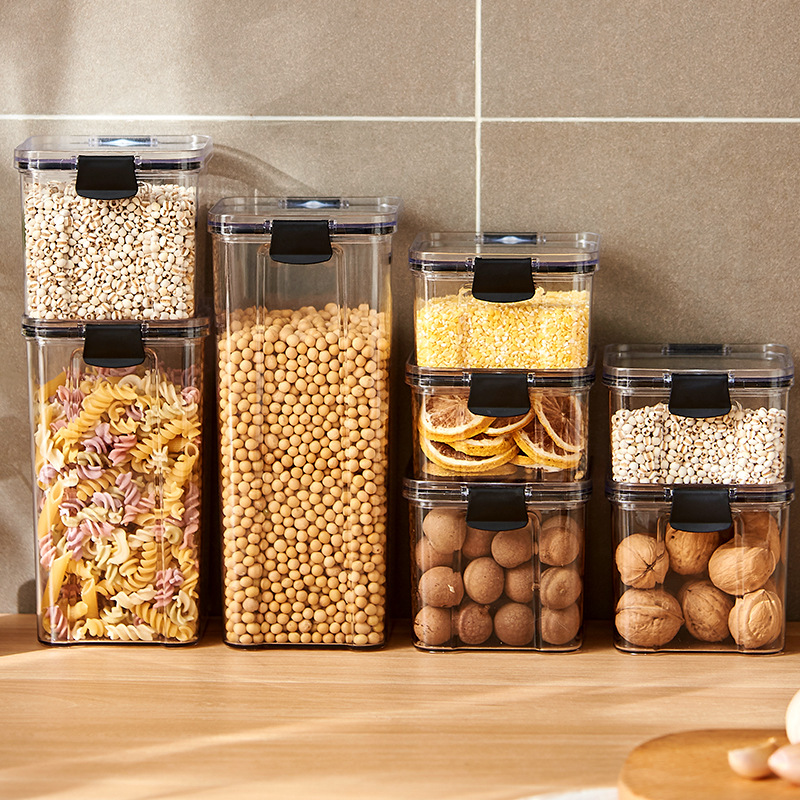 Food Storage Labels - Sealed Jars Kitchen Grain Storage Organizer