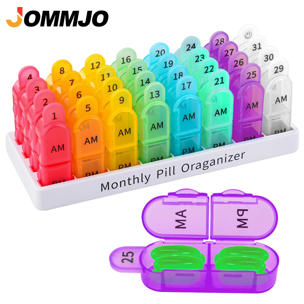 Food Storage Vault - Monthly Pill Organizer 2 Times A