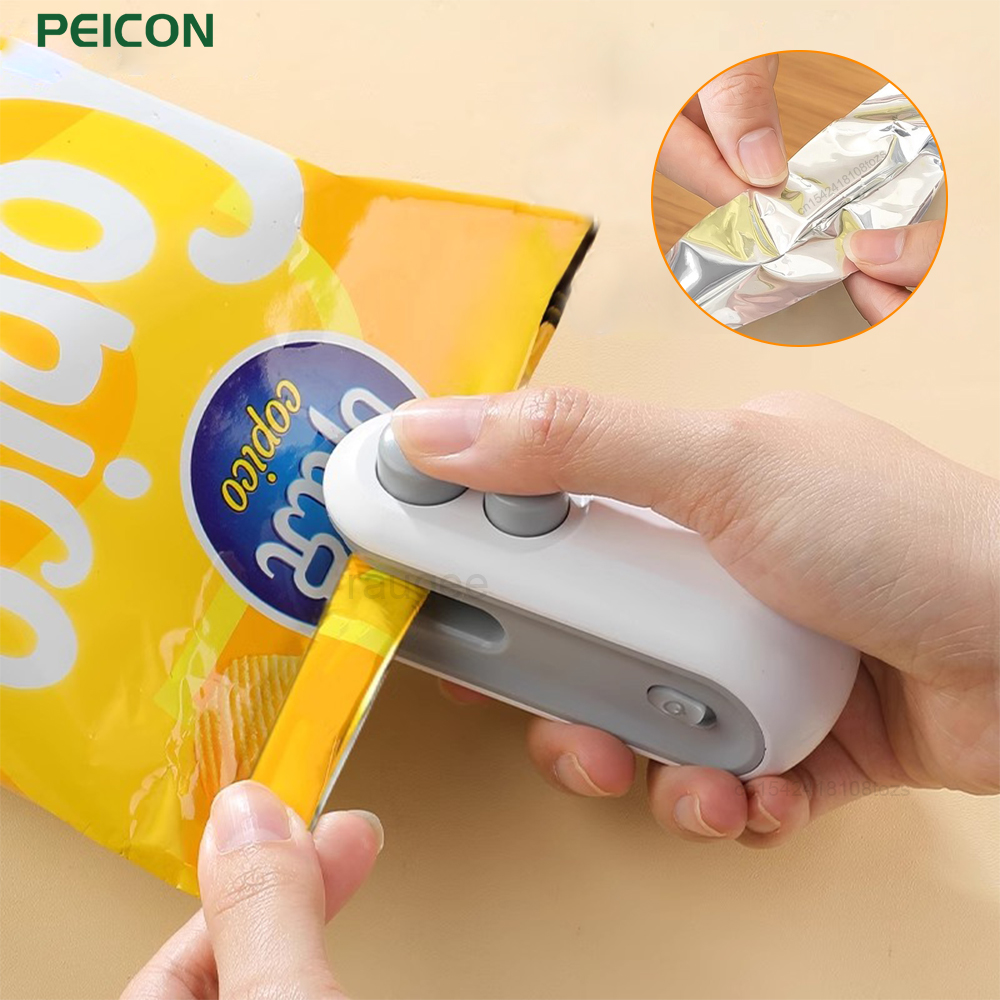 Food Storage Vacuum Sealer Machine - Mini Sealing Machine 2IN1 Heat Sealer