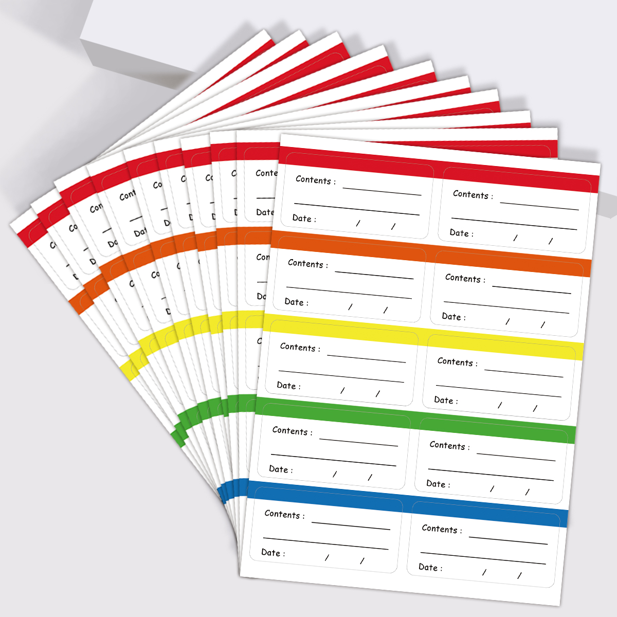 Food Storage Labels - 10 Sheets/Pack Freezer Labels For Food,Easy