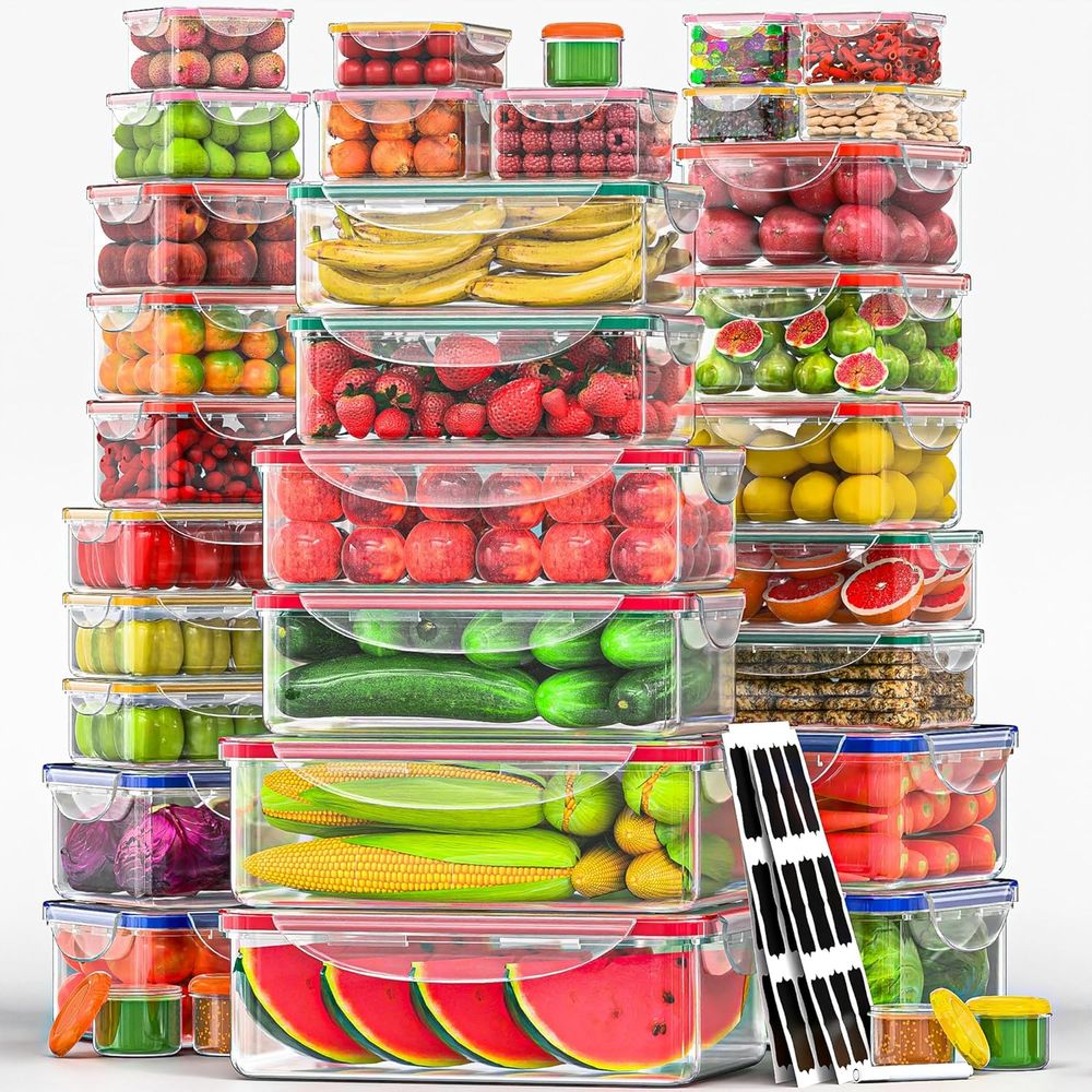 Food Storage Box Large - 70 Pcs Large Food Storage Containers