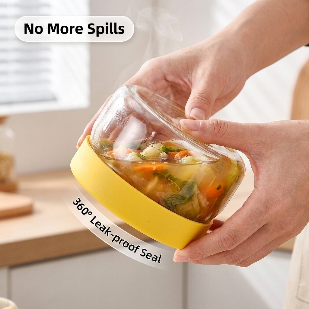 Yellow Glass Food Storage Cont - Food Storage Yellow avis et prix