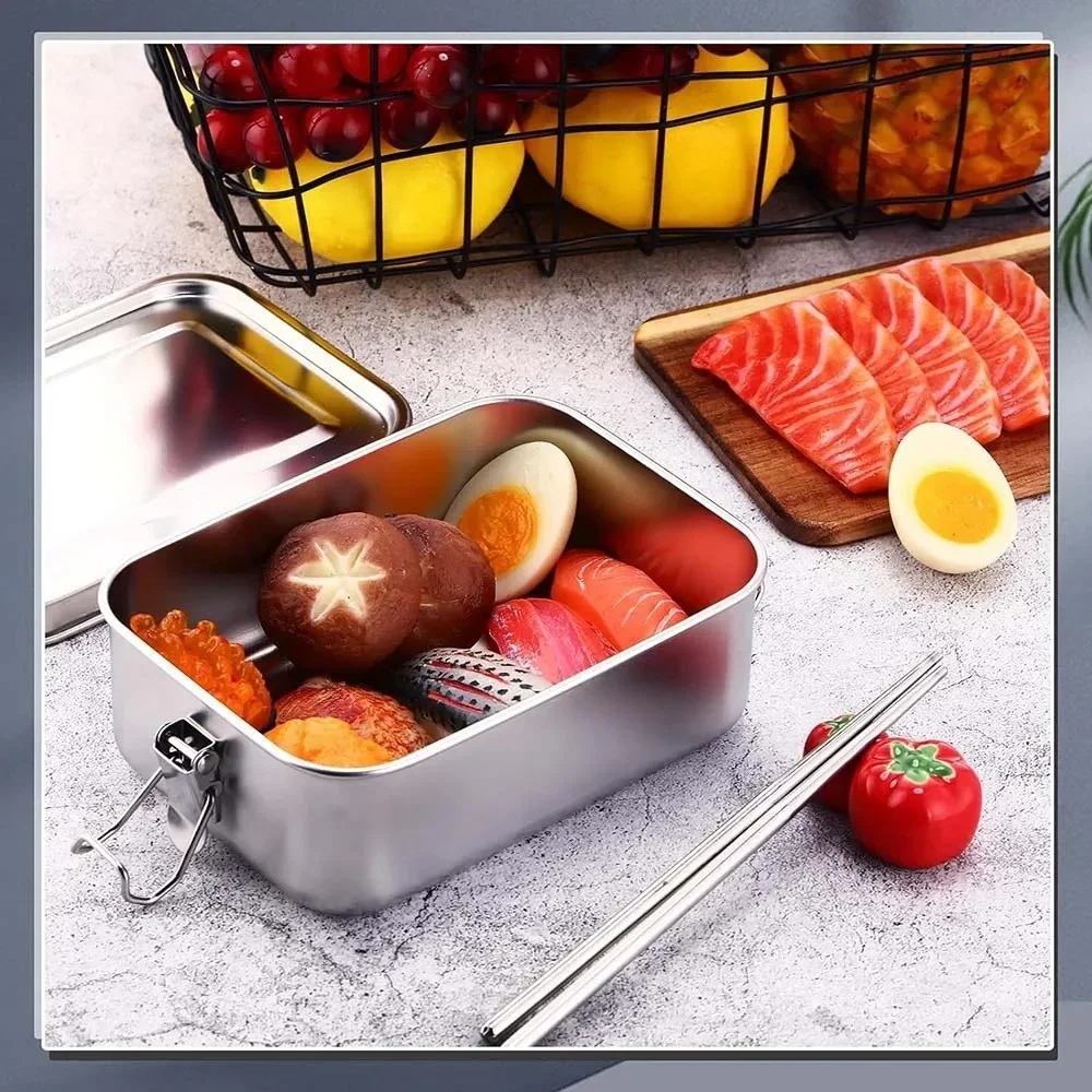 Stainless Steel Bento Box Meta - Food Storage Metal Box avis et prix