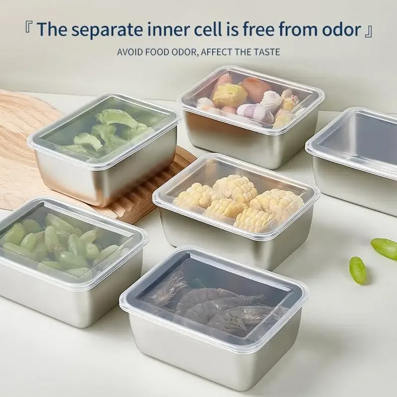 Stainless Steel Food Storage C - Food Storage Metal Box avis et prix