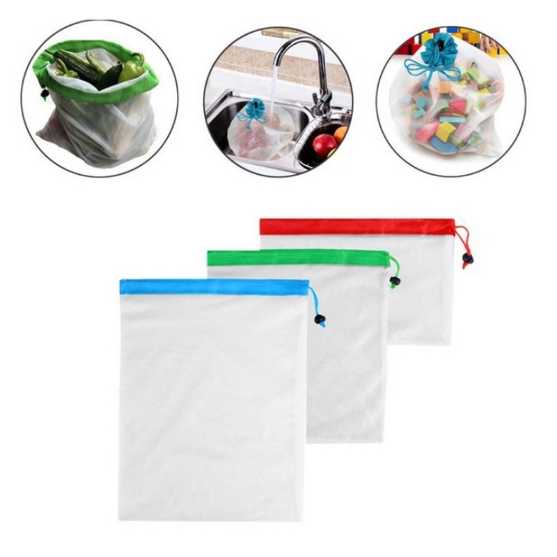 12pcs Refrigerator Keep Fresh  - Produce Bag Reusable Mesh avis et prix