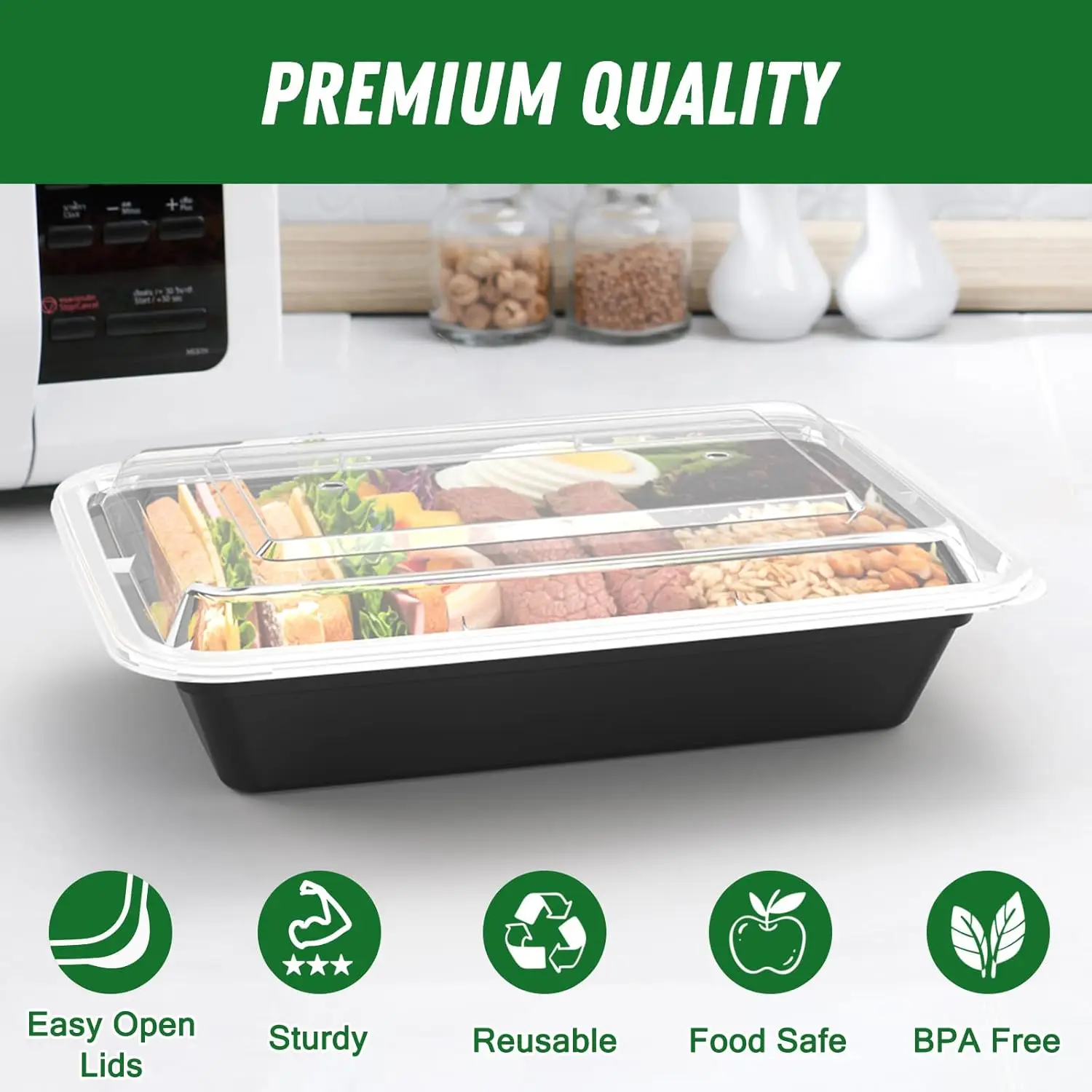 50 Pack (100-Piece) 32 oz Meal - Food Storage Safe avis et prix