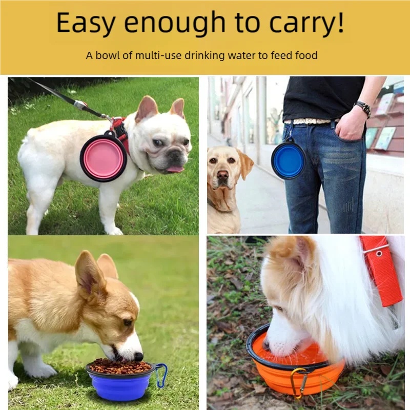 Folding Portable Silicone Dog  - Portion Control Container avis et prix