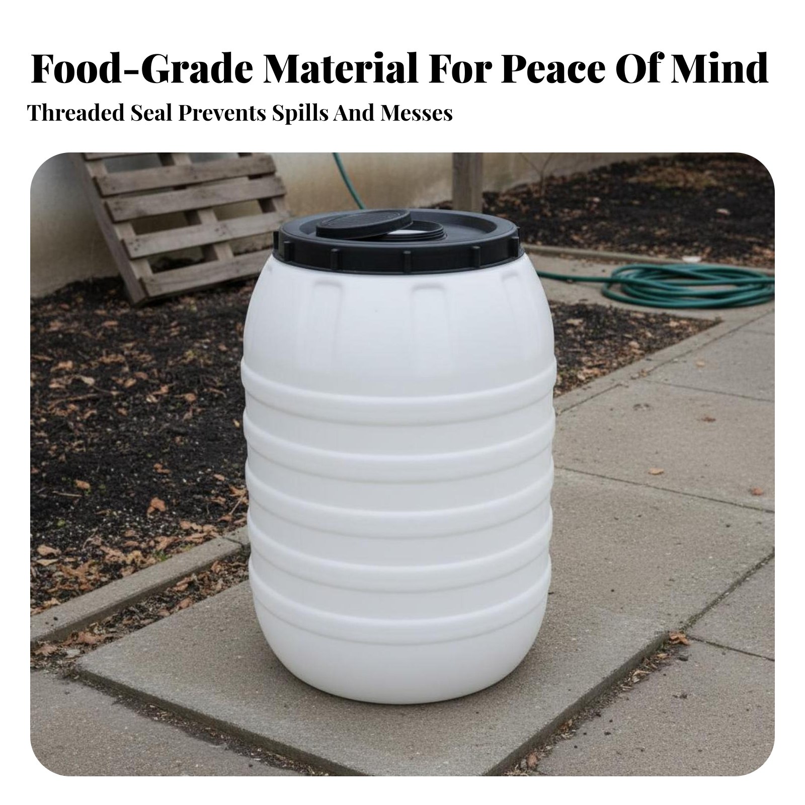 Food Grade Plastic Barrel Airt - Food Storage Usa avis et prix