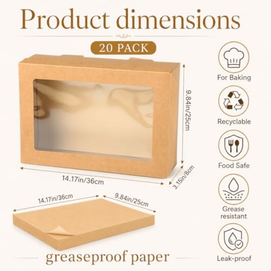 20 Pack 14.17 x 9.84 x 3.15 In - Food Storage Metal Box avis et prix