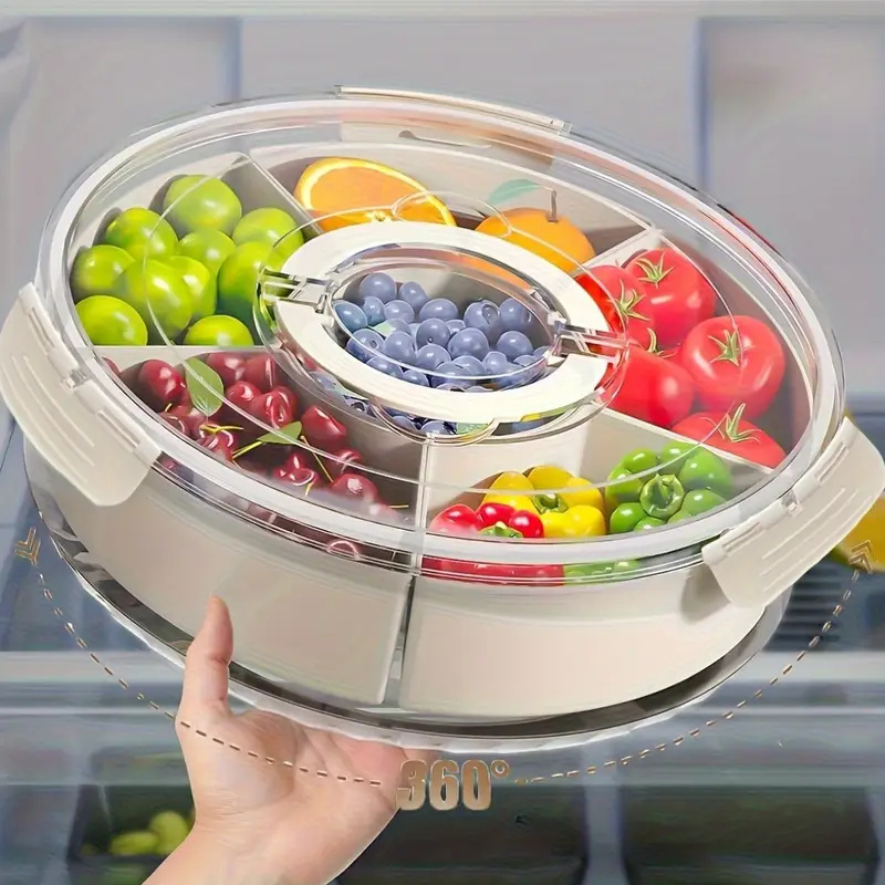 Divided Rotating Serving Tray  - Food Storage Handling avis et prix
