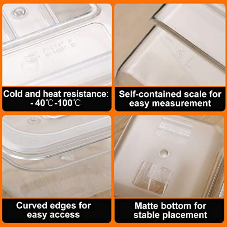 8 Pcs 1/6 Size, 2.6 Inch Deep  - Food Storage In Restaurant avis et prix