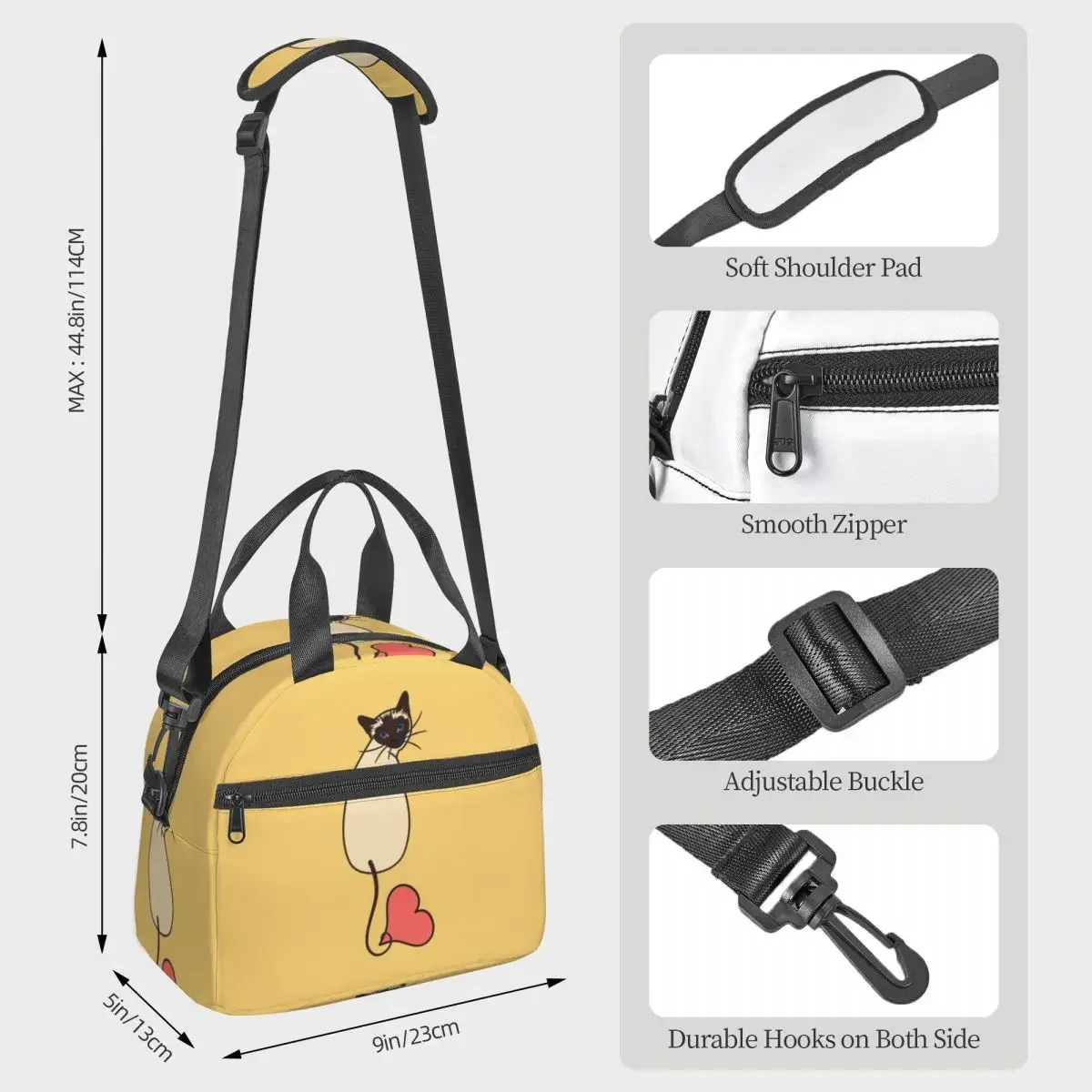 Love Siamese Cat-Yellow Insula - Food Storage Yellow avis et prix