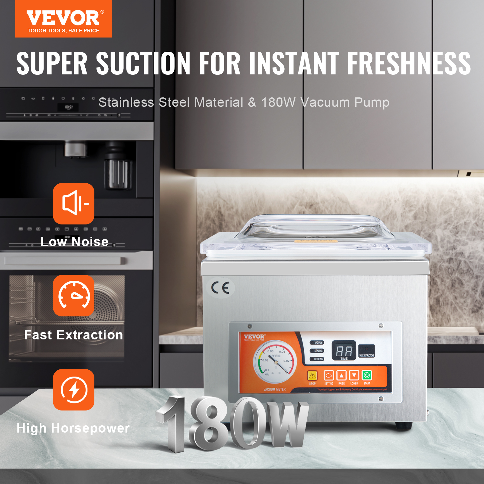 SucceBuy DZ-260A Chamber Vacuu - Food Storage Vacuum Sealer Machine avis et prix