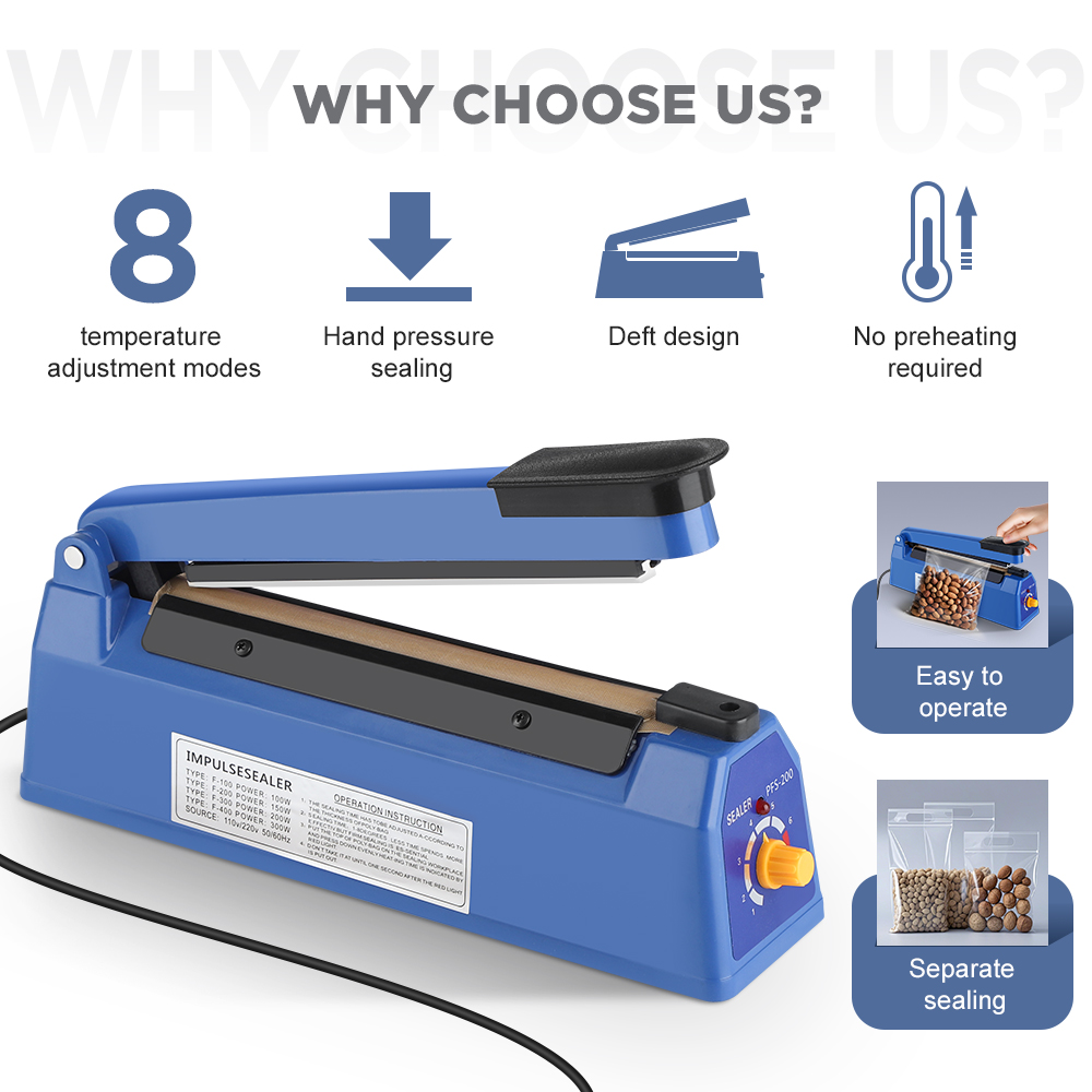 Impulse Sealer Machine Kitchen - Food Storage Vacuum Sealer Machine avis et prix