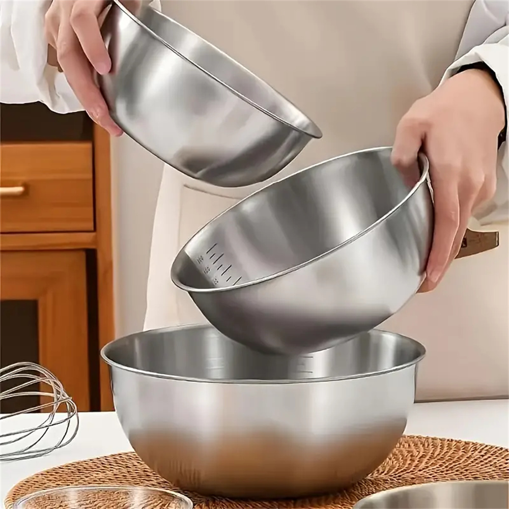 1-3 Stainless Steel Bowl Set w - Food Storage Bowls avis et prix