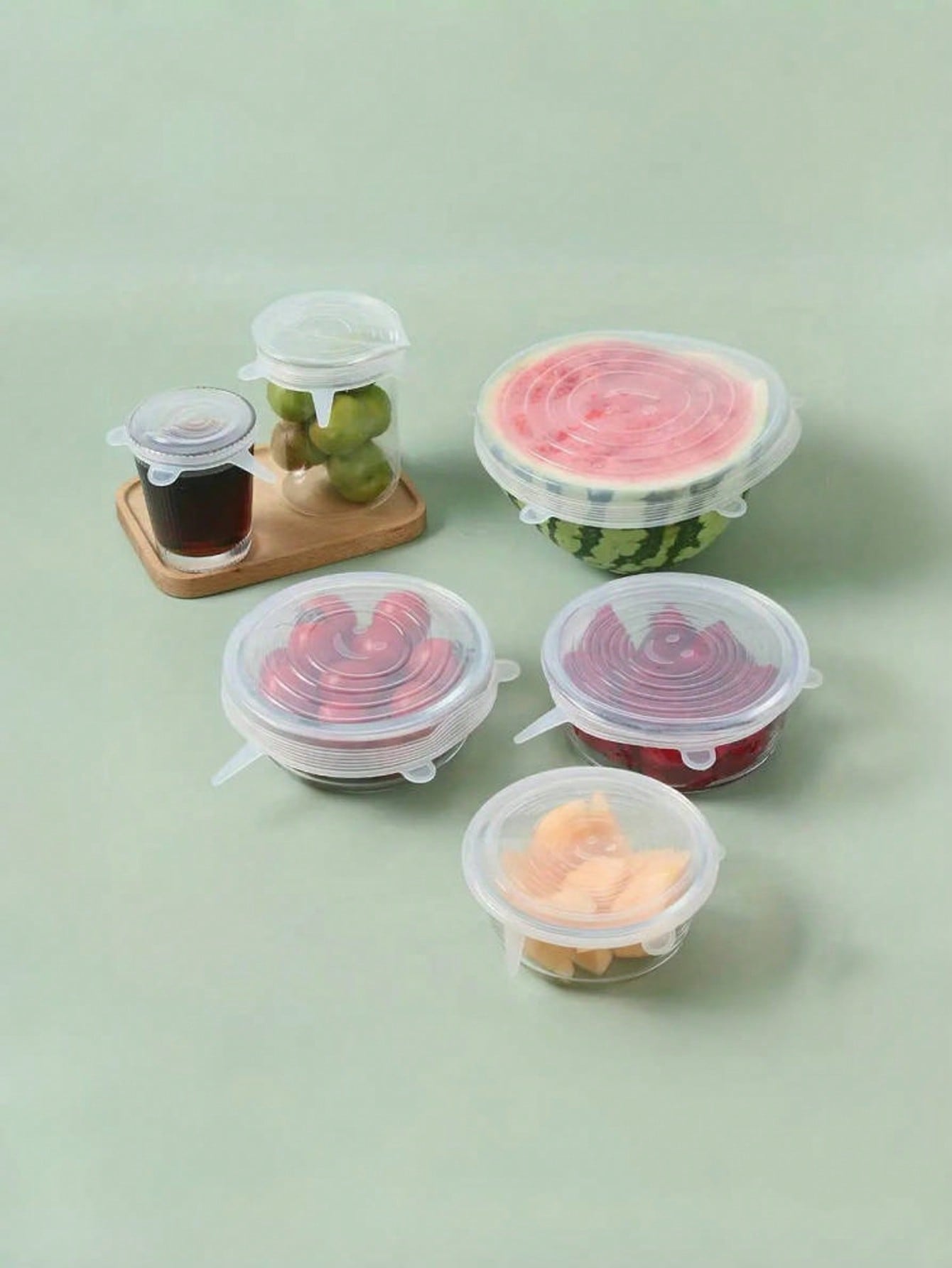 6pcs/Set Silicone Elastic Lids - Food Storage Bowls avis et prix