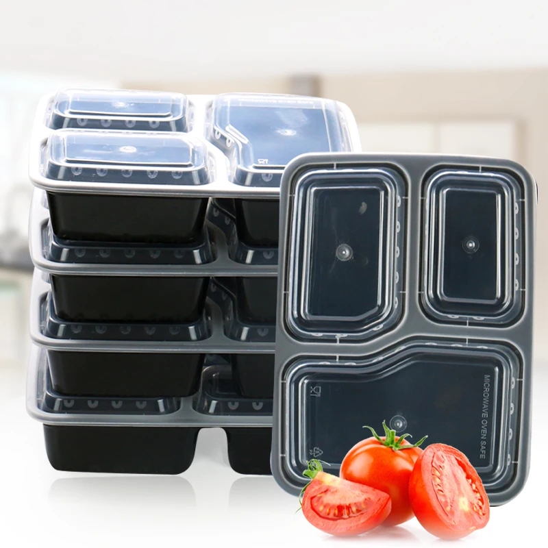 7 Pack 3 Compartment Meal Prep - Food Storage With Colander avis et prix