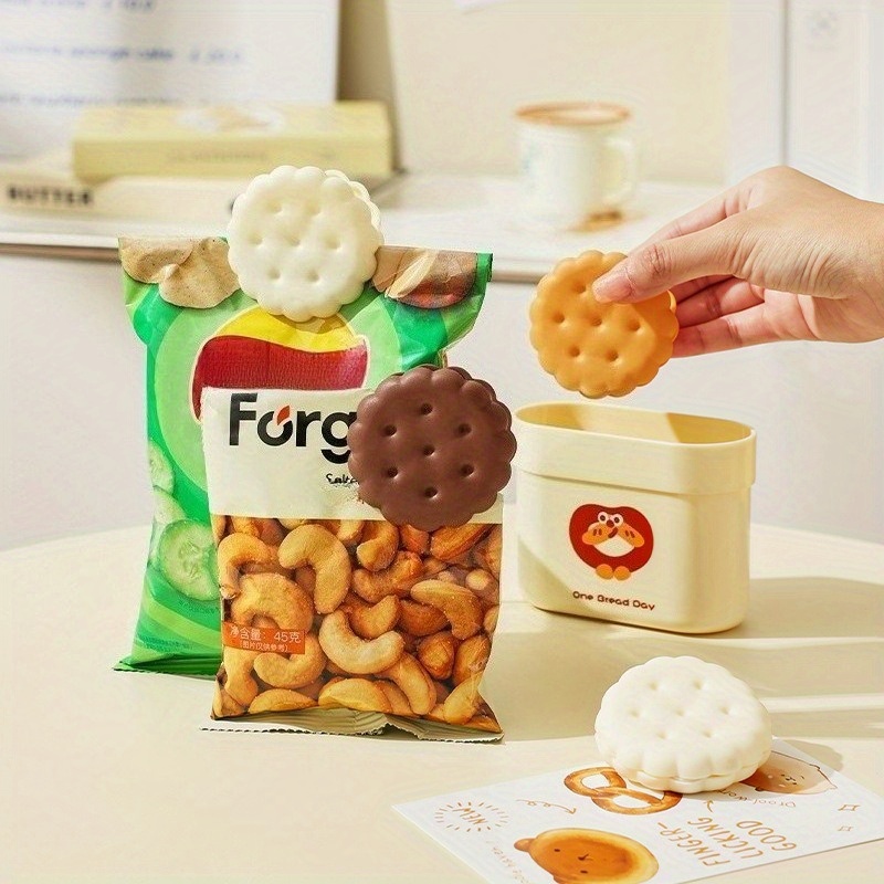 2pcs White/Yellow Cookie-Shape - Food Storage Yellow avis et prix