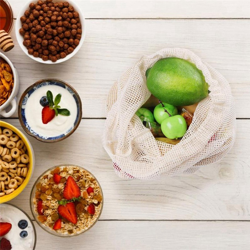 -A23G 9Pcs/Set High Quality Me - Produce Bag Reusable Mesh avis et prix