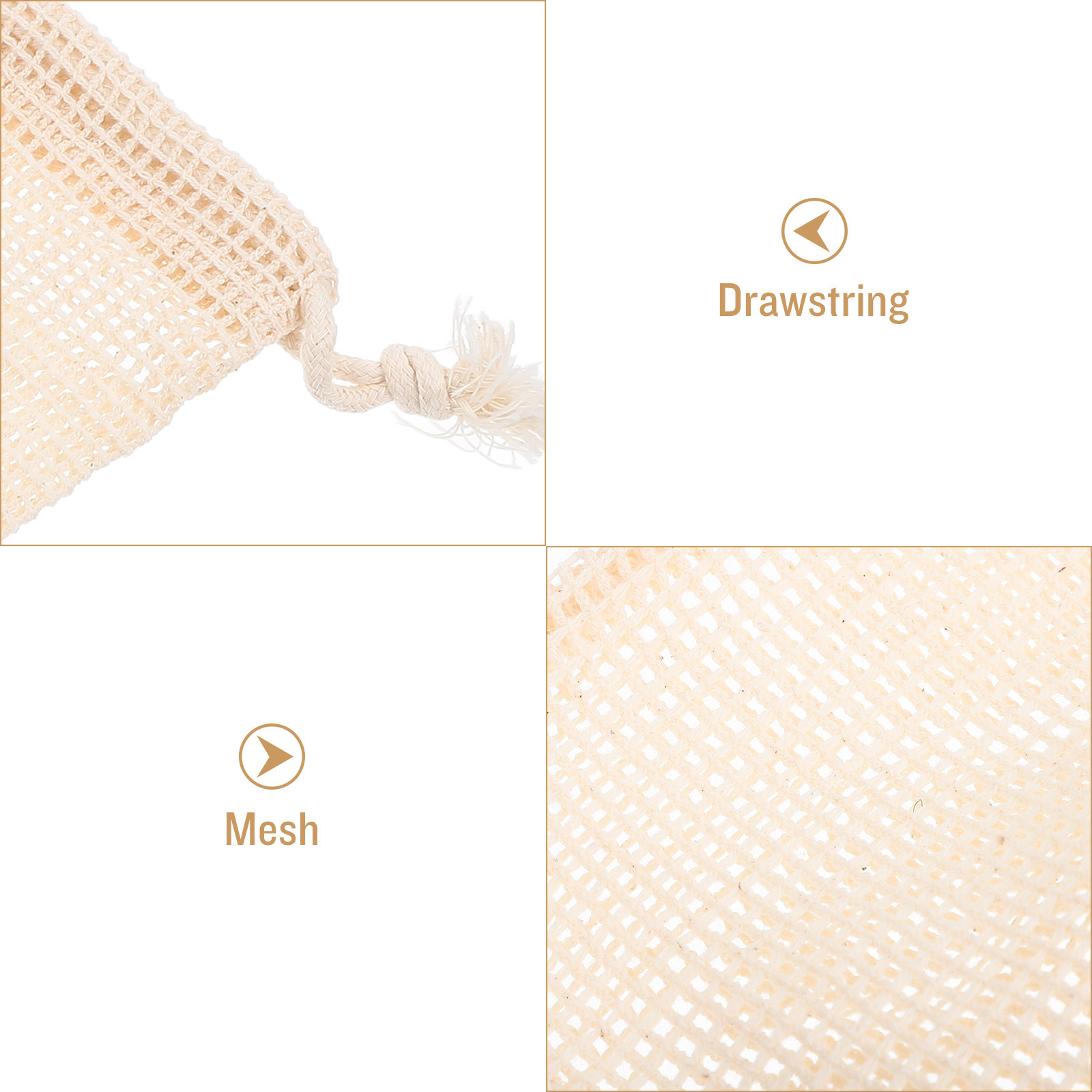 6Pcs Multifunctional Cotton Me - Produce Bag Reusable Mesh avis et prix