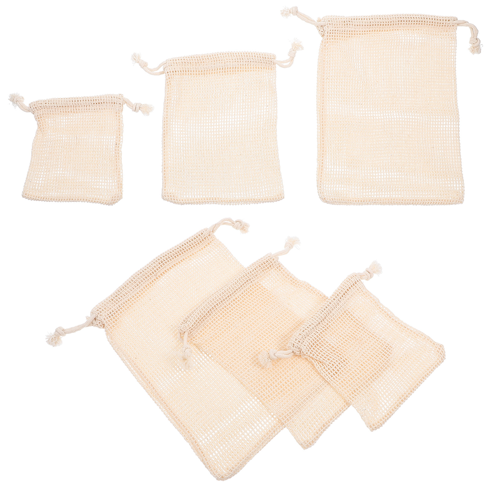 6Pcs Multifunctional Cotton Me - Produce Bag Reusable Mesh avis et prix