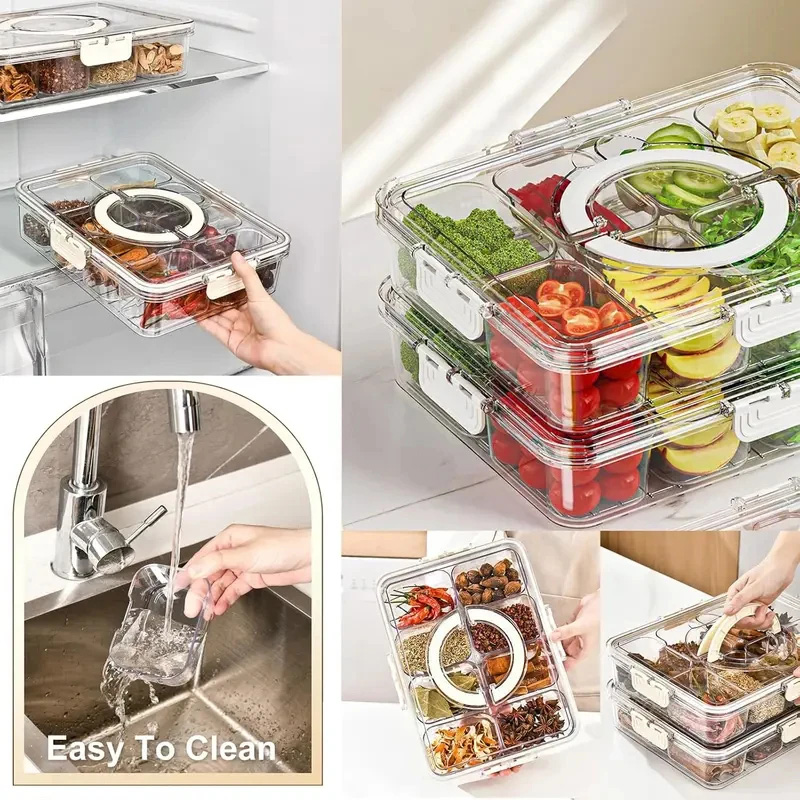Transparent Divided Food Stora - Food Storage Handling avis et prix