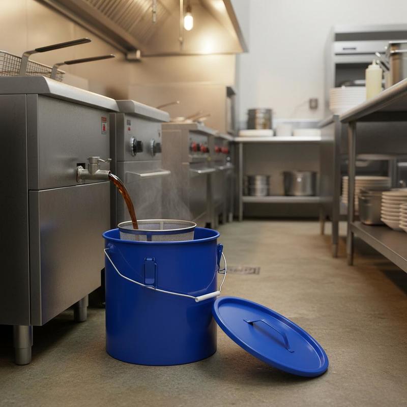 Carbon Steel Oil Storage Pail  - Food Storage In Restaurant avis et prix