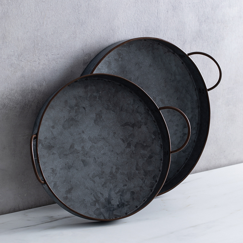 European Retro Round Iron Plat - Food Storage In Restaurant avis et prix