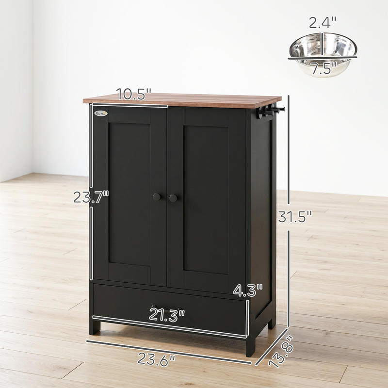 PawHut Pet Feeding Station, Do - Food Storage Pet avis et prix