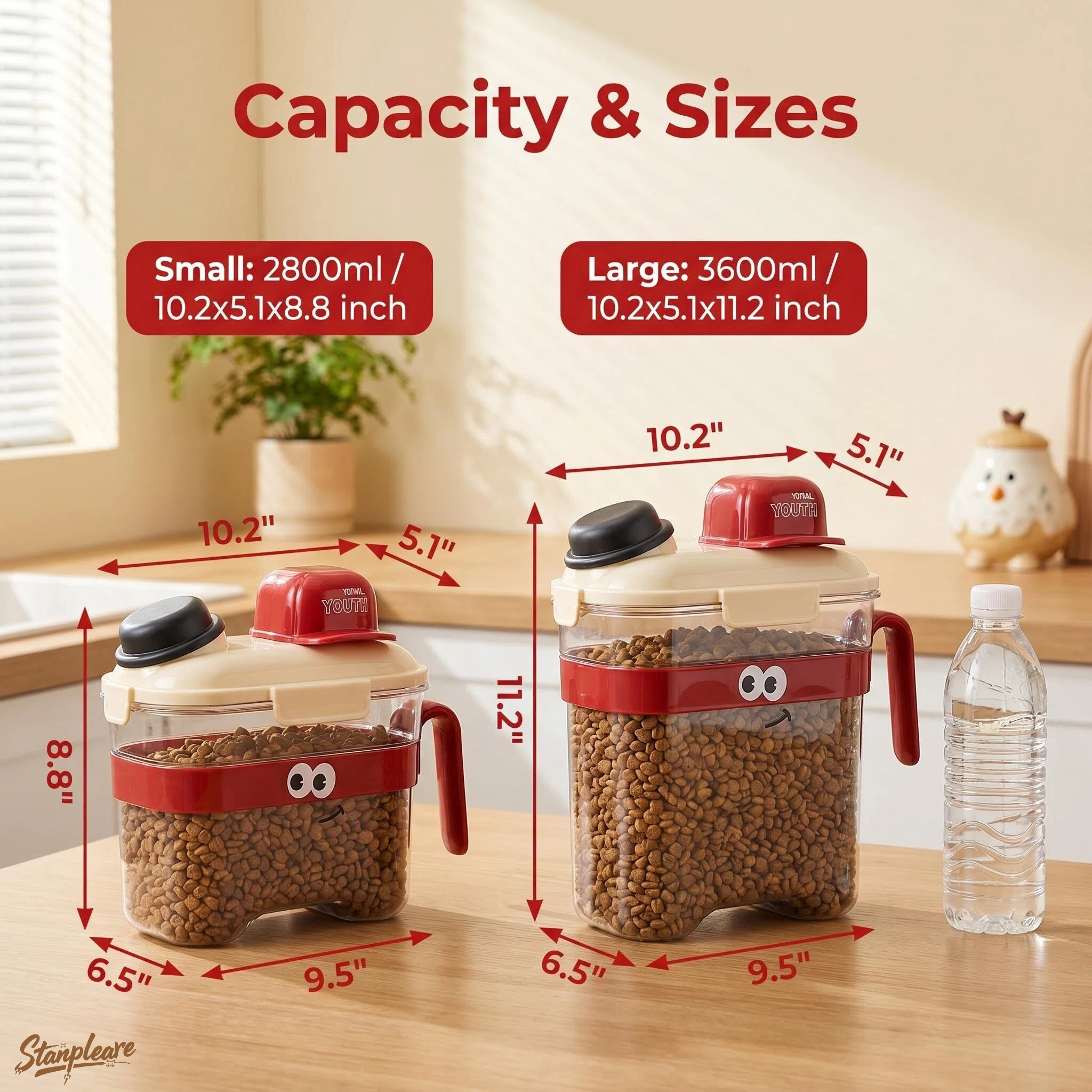Transparent Airtight Pet Food  - Food Storage Handling avis et prix