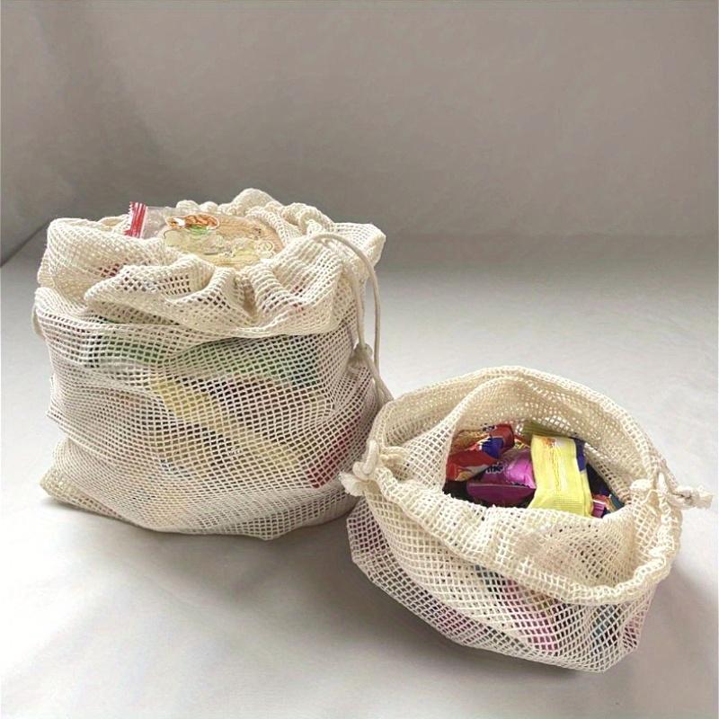 1pc Cotton Mesh Reusable Produ - Produce Bag Reusable Mesh avis et prix