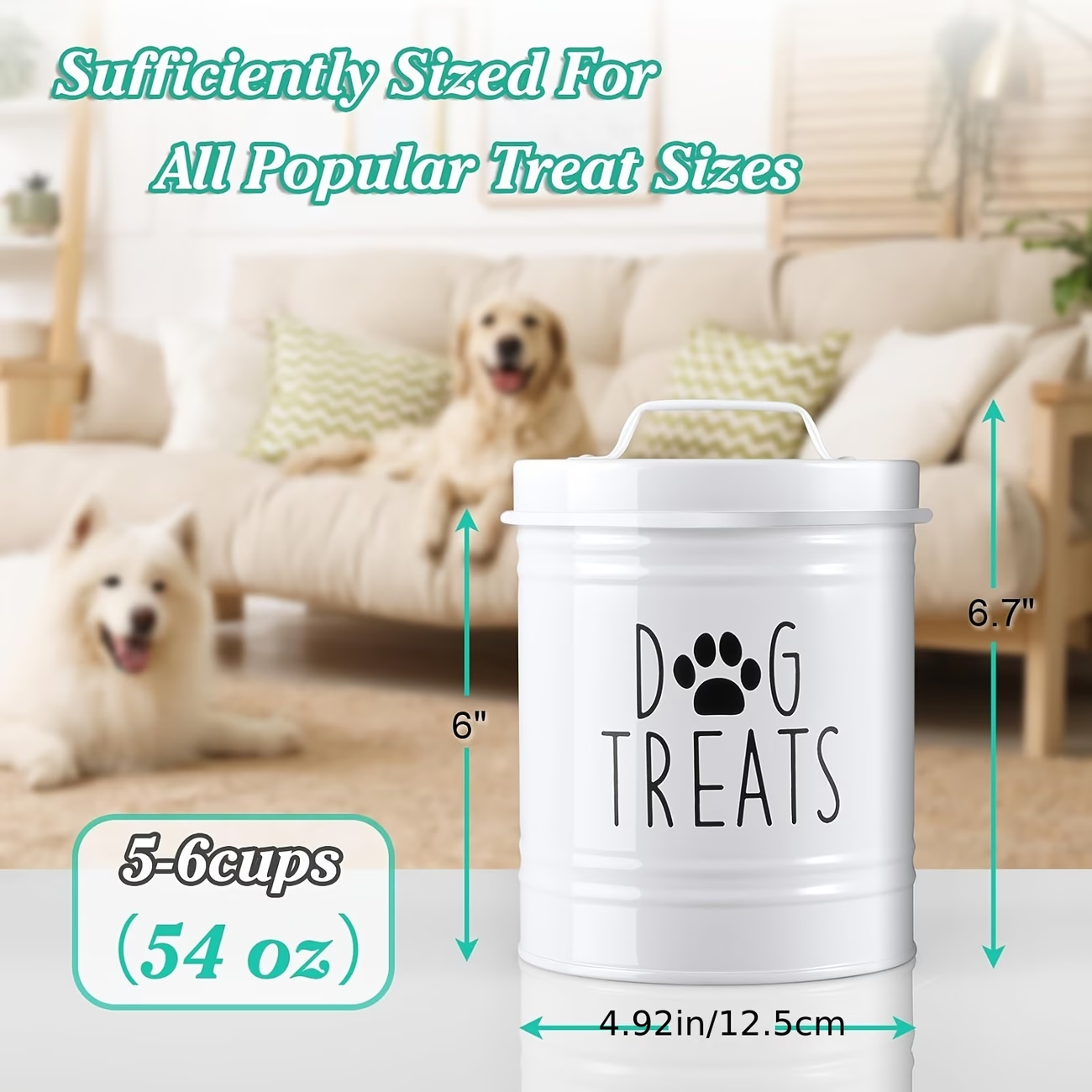 Farmhouse Style Dog Treat Jar, - Food Storage Handling avis et prix