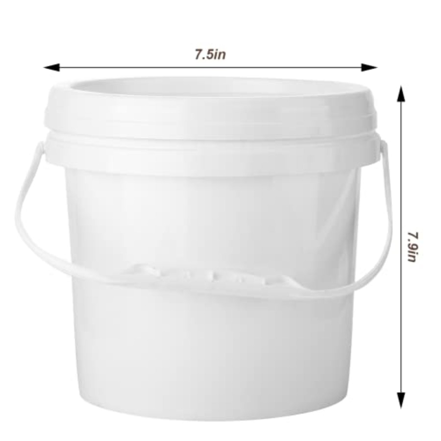 10 Pack White Plastic Bucket w - Food Storage Handling avis et prix