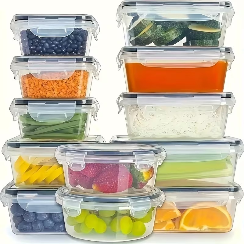 4-Piece Clear Food Storage Con - Food Storage With Colander avis et prix