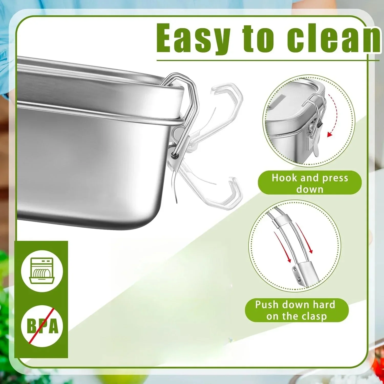 Stainless Steel Bento Box Meta - Food Storage Metal Box avis et prix
