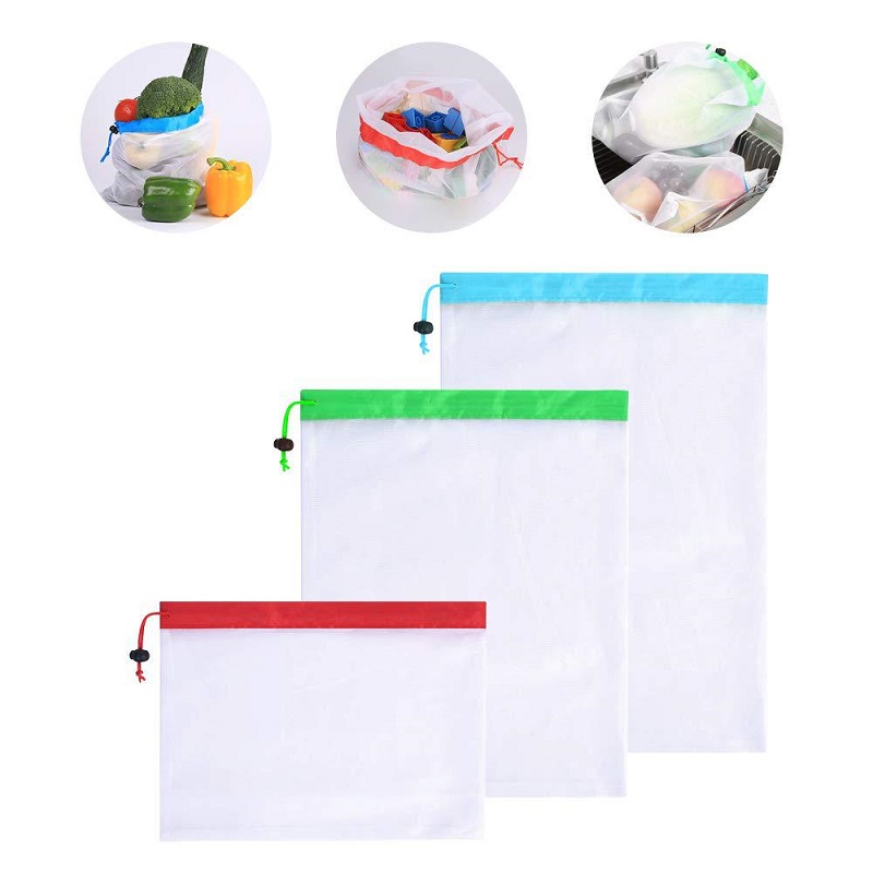 3 Sizes Reusable Mesh Produce  - Produce Bag Reusable Mesh avis et prix