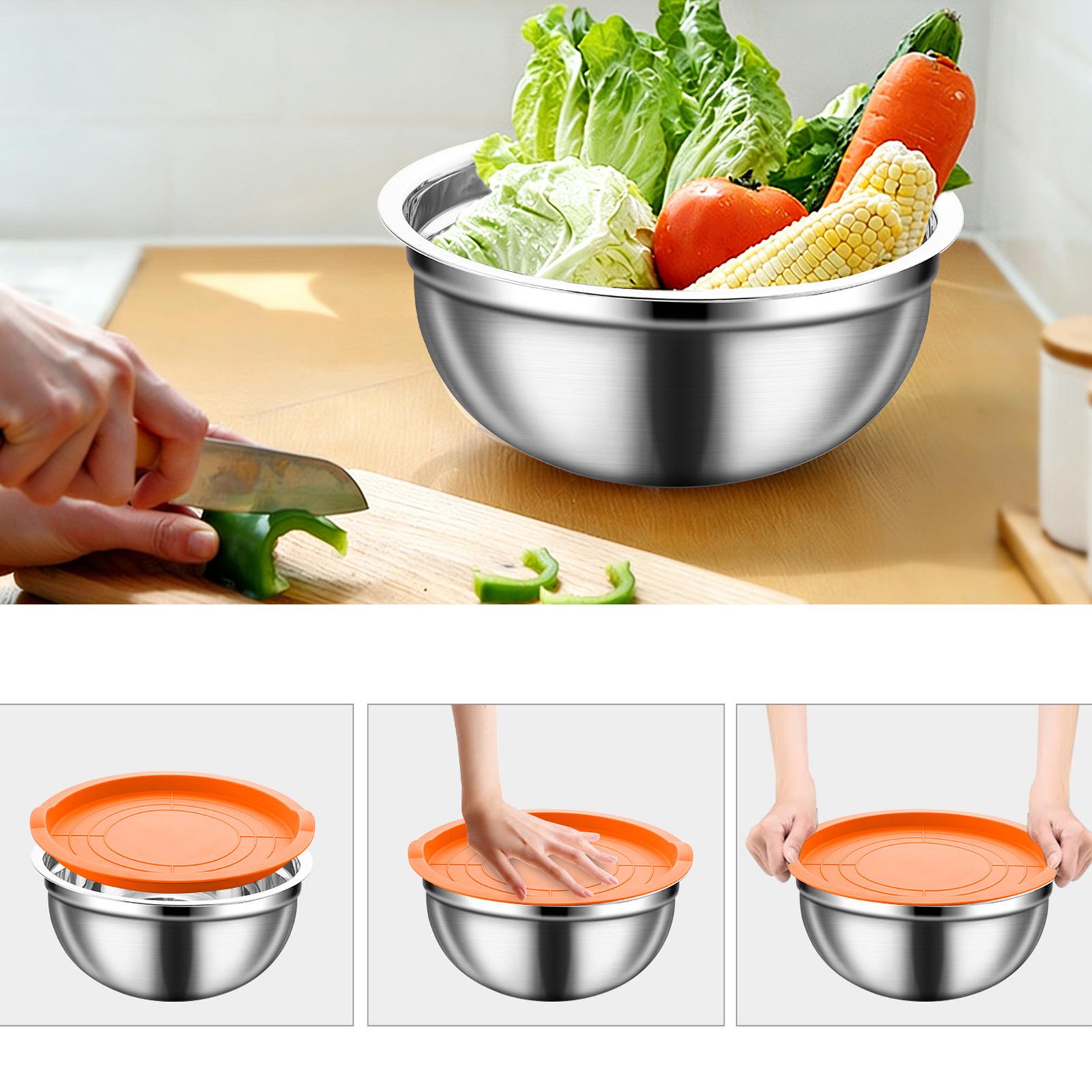 Steel Mixing Bowls Nesting Rou - Food Storage Bowls avis et prix