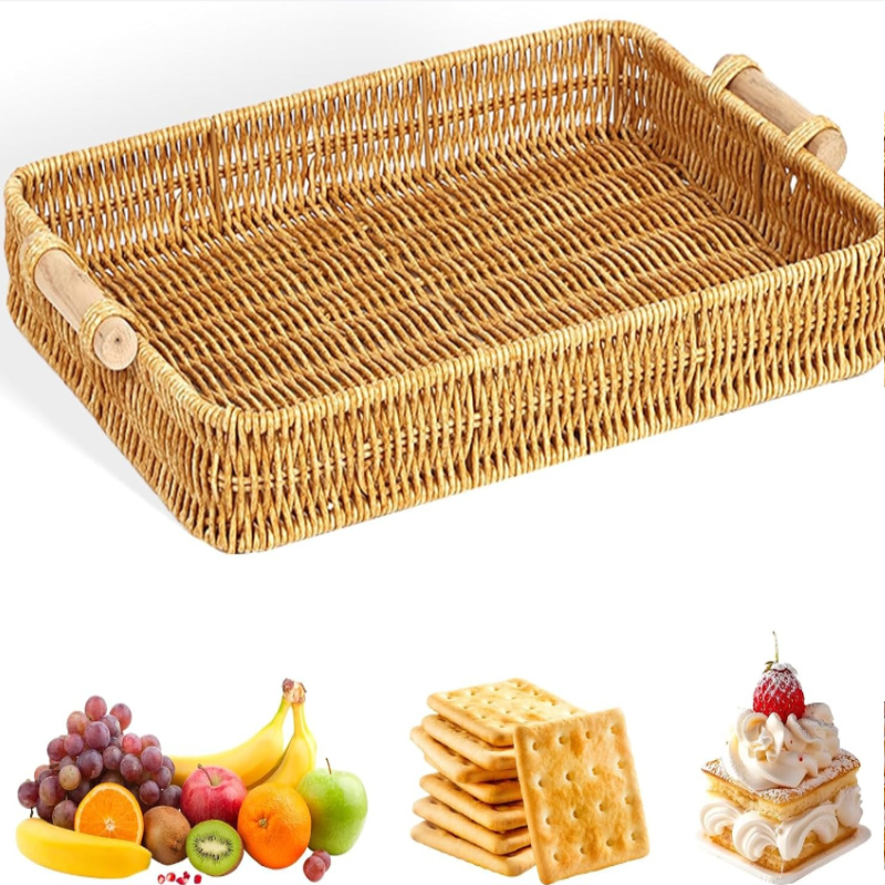 Wicker Tray Rectangular Rattan - Food Storage In Restaurant avis et prix