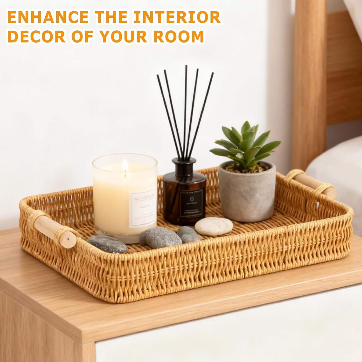 Wicker Tray Rectangular Rattan - Food Storage In Restaurant avis et prix