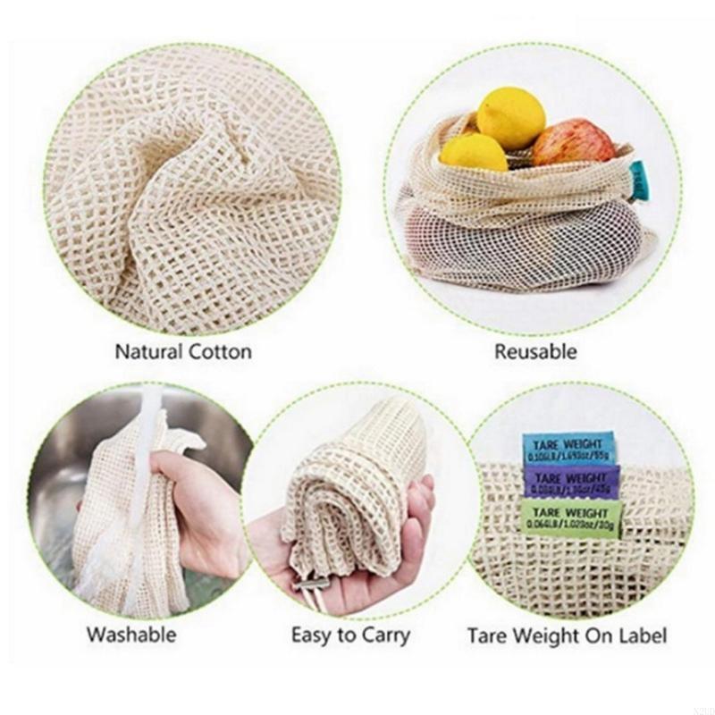 Cotton Mesh Produce Bags Reusa - Produce Bag Reusable Mesh avis et prix
