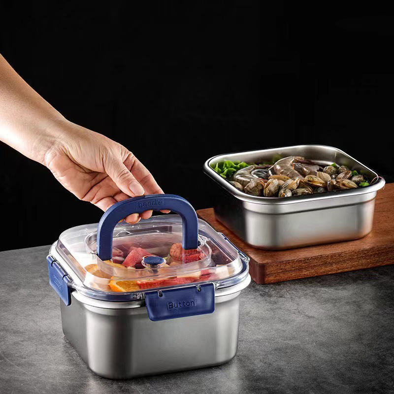 316Stainless Steel Salad Fruit - Food Storage Box Large avis et prix
